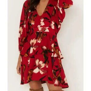 NWT Band Of The Free Dolly Dress Size M Red/Gold